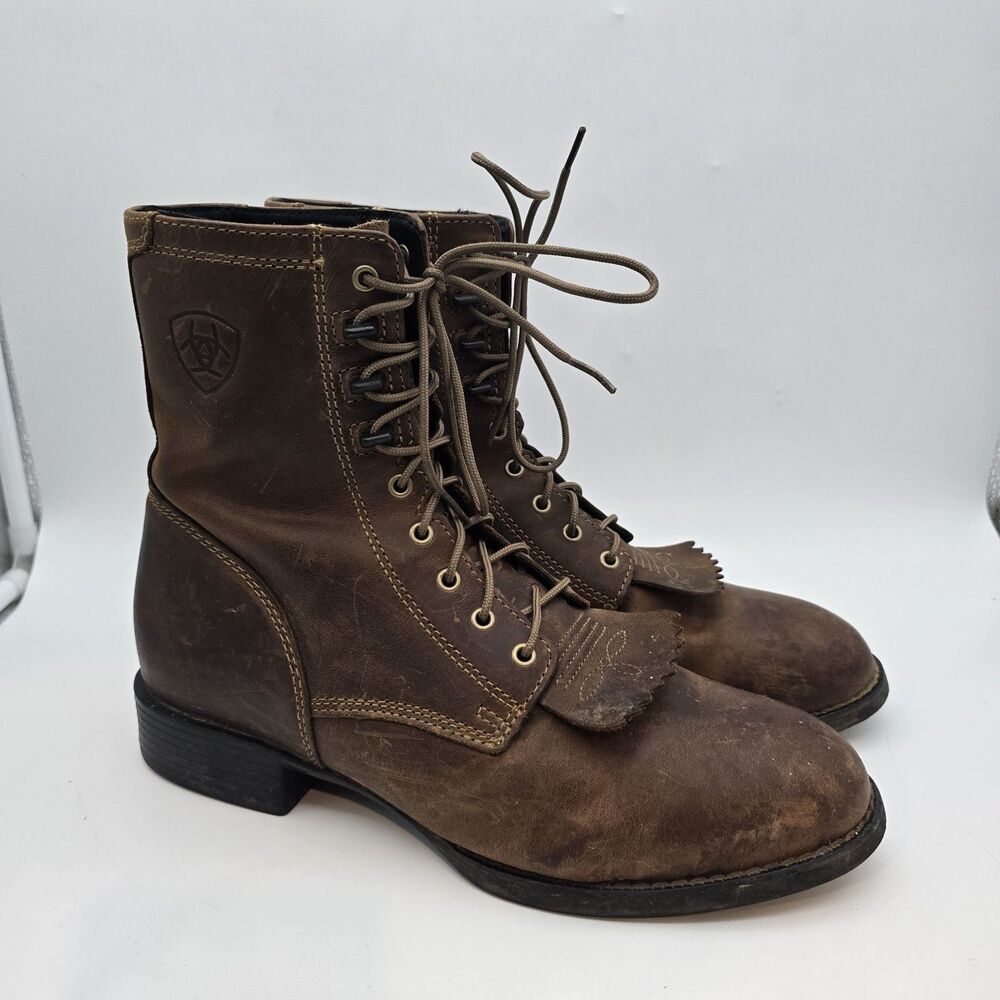 Ariat Distressed Heritage Lacer Men's Western Boots Size 10 D (10001988) 32525